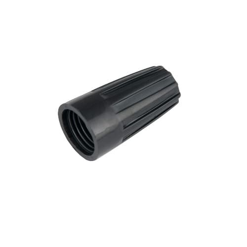 22-14 AWG Screw-On Wire Connector, Black