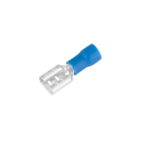 #16-14 AWG Blue Vinyl-Insulated Female Disconnects