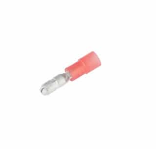 #22-18 AWG Red Male Fully-Insulated Bullet Splice