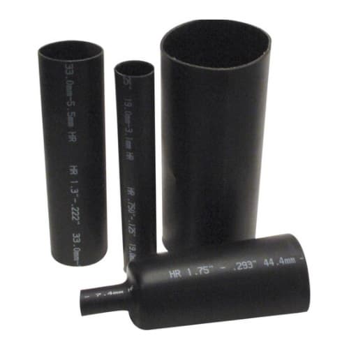 FTZ Industries 48-in Dual Wall Heat Shrink Tubing, HR, .225-.050, 28-12 AWG, Clear