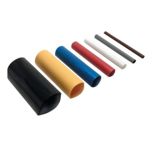 12-in Dual Wall Heat Shrink Tubing, .125-.040, 30-18 AWG, Red