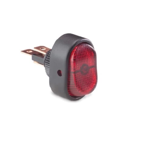 30 Amp Illuminated Red Glow Rocker Switch