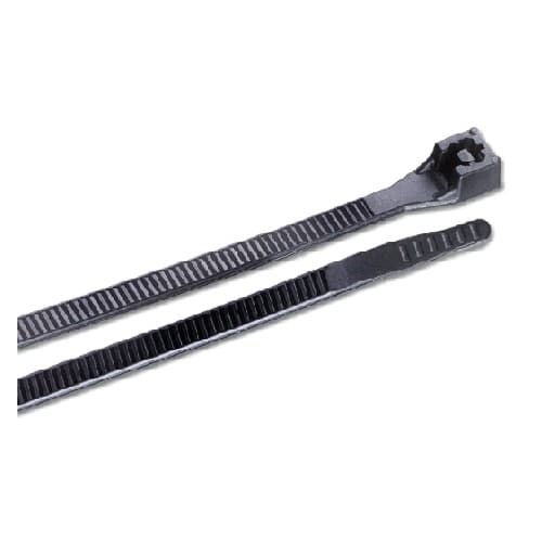 8-in UV Resistant Cable Ties, 75lb, Black