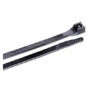 14-in UV Resistant Cable Ties, 45lb, Black
