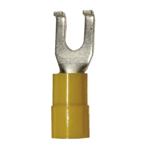 FTZ Industries Flanged Fork Terminal, Nylon, 22-18 AWG, 6 Stud