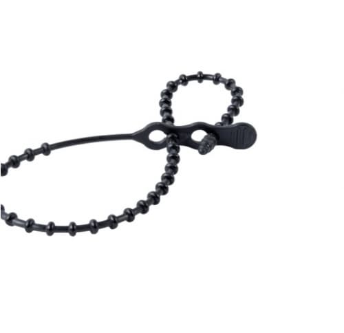 Gardner Bender 18-in UV Resistant Beaded Cable Tie, 140lb, Black