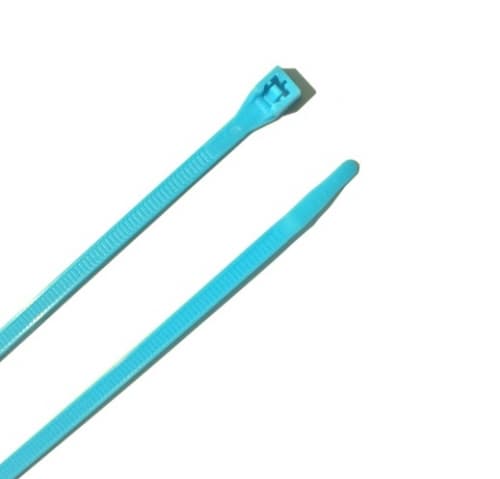 8-in Cable Tie, 75lb, Fluorescent Blue