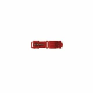 Wire Tap & Connectors, 22-18 GA, Red, Flame Retardant Tap, 25 Pack