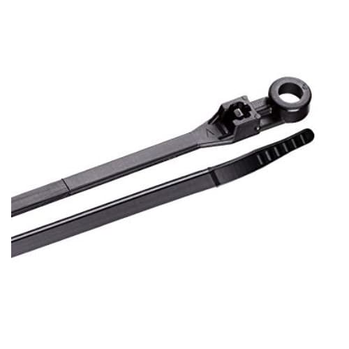 11-in Mounting Cable Ties, 50lb, Black