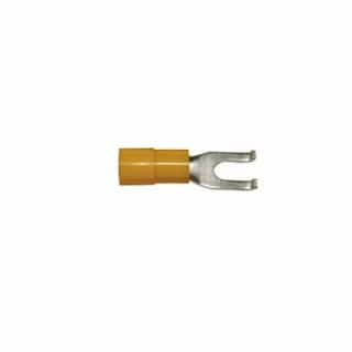 Solderless Non-Insulated Terminal Flanged Forks, 22-18 GA, 6 Stud Size