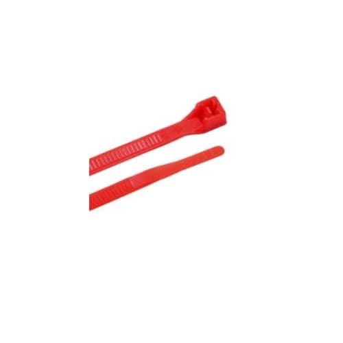 8-in Cable Tie, 50lb, Red
