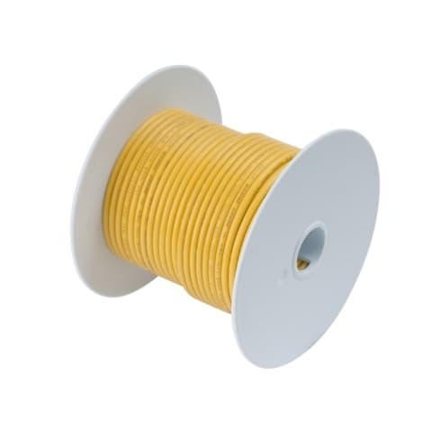 40 FT #18 AWG Yellow Primary Copper Wire 