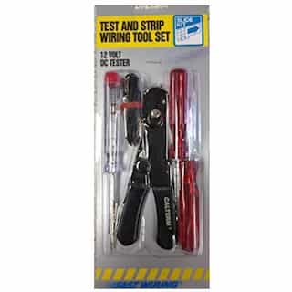 12V Auto Tester and Wire Stripper Tool Set