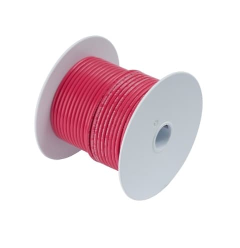 100 FT #10 AWG Red Primary Copper Wire 