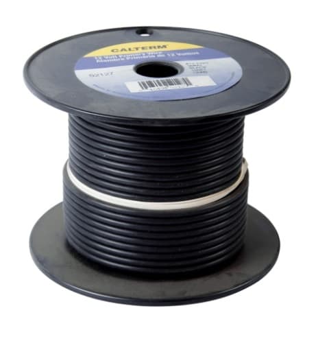 100 FT #12 AWG Black Primary Copper Wire 