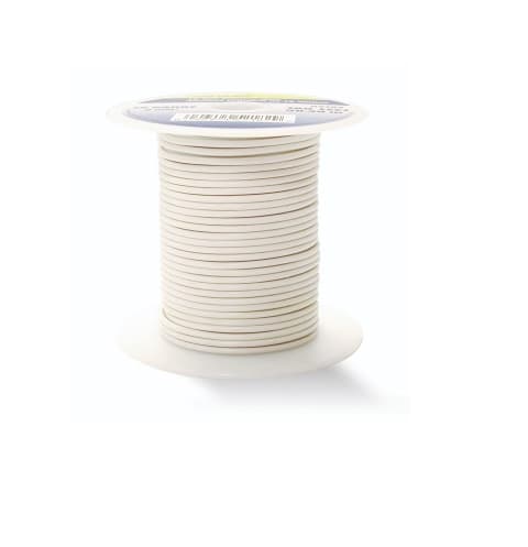 100 FT #16 AWG White Primary Copper Wire