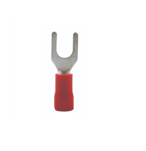 Calterm #22-18 AWG Red Spade Terminals, Stud Size #8