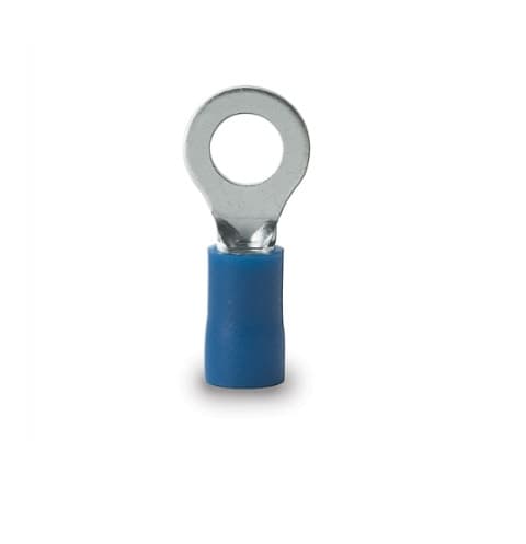 #16-14 AWG Blue Ring Terminals, Stud Size #10