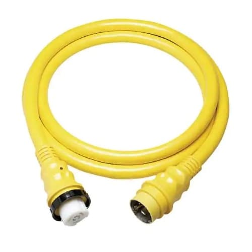 25-ft Cordset, 125-250V, 50A, Yellow