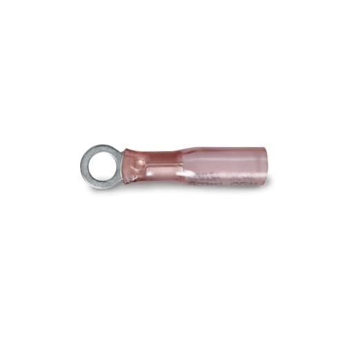 Calterm #22-18 AWG Pink Heat Shrink Ring Terminals