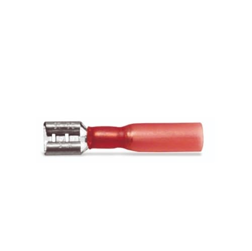Calterm #22-18 AWG Red Waterproof Female Ring Terminals 