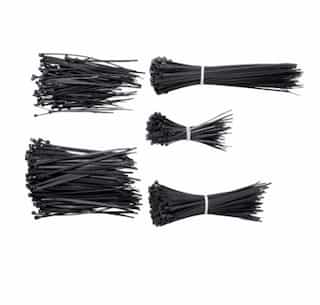 Black 4", 6", & 8" Cable Ties
