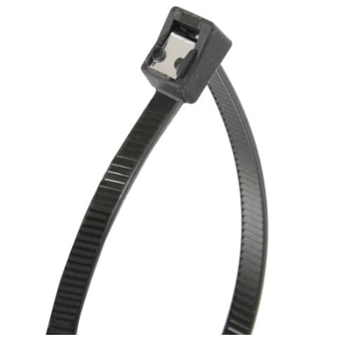 8-in Self Cutting Cable Ties, Black, 20 Pack