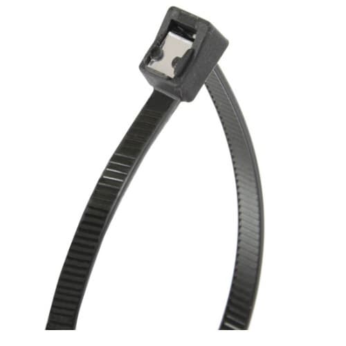 14-in Self Cutting Cable Ties, Black, 20 Pack