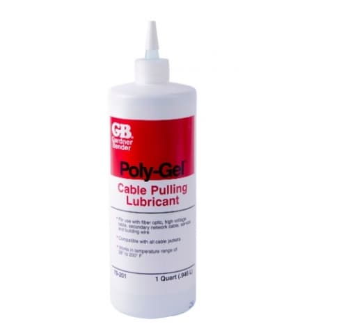 Poly-Gel Cable Pulling Lubricant, Non-Toxic, 1 Quart Bottle