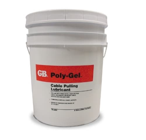 Poly-Gel Cable Pulling Lubricant, Non-Toxic, 5 Gallon Pail