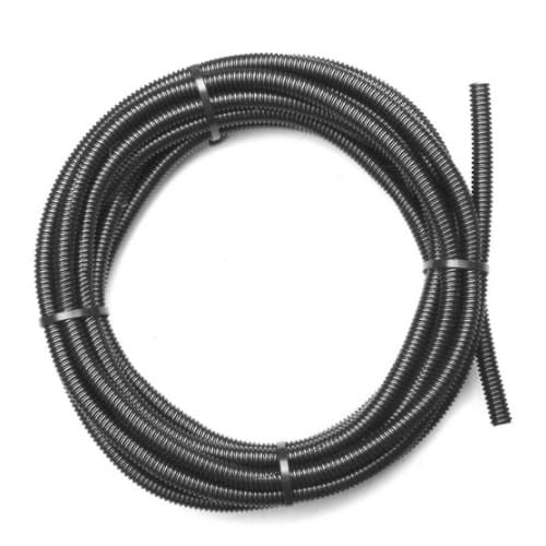 5/8" Split Loom Flex Wire Tubing, 25-ft, Black