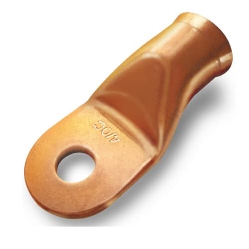 FTZ Industries Copper Starter Lug, Bare, 8 AWG, #10 Stud