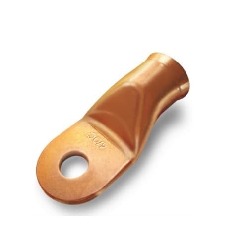 Copper Lugs, 4/0 AWG, 1/2-in Stud, 45-Degree
