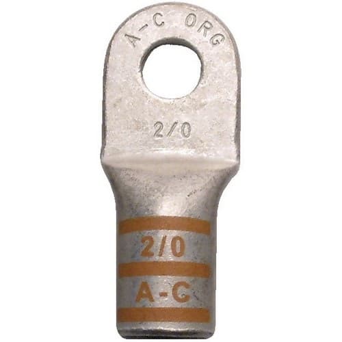 Copper Power Lug, Extreme Duty, 4/0 AWG, 1/2-in Stud