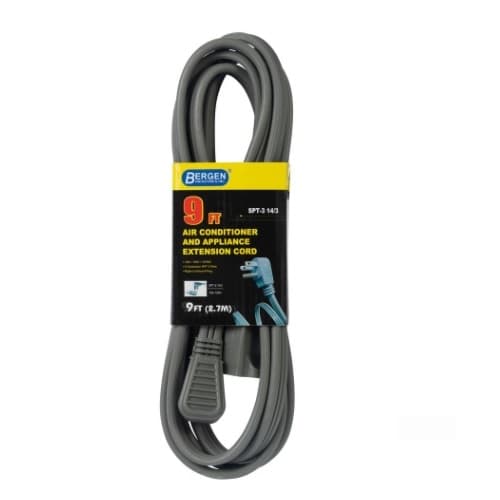 Bergen 15 Amp 9-ft Extension Cord for Air Conditioner & Major Applications, 125V