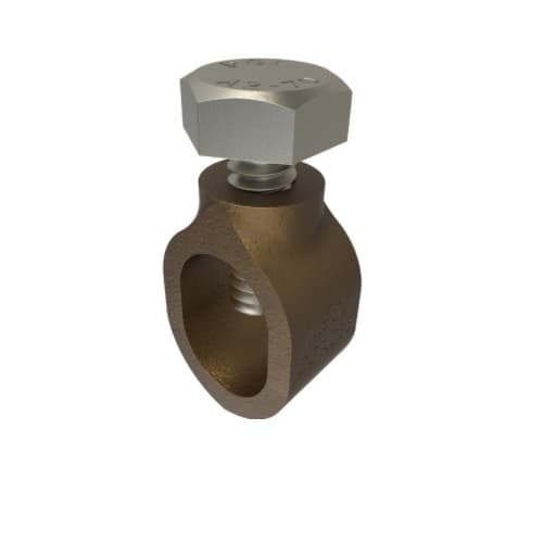 Ground Rod Clamps, Bronze Alloy, 3/8 Size, 4-10 AWG
