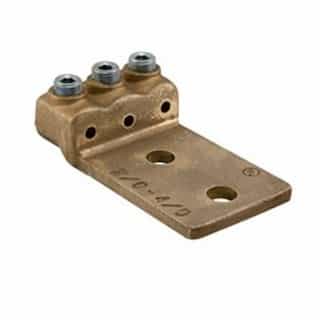 FTZ Industries Bronze Mechanical Lug, 1 Port, 1 Hole, 3/8-in Bolt Size, 4/0-2/0 AWG