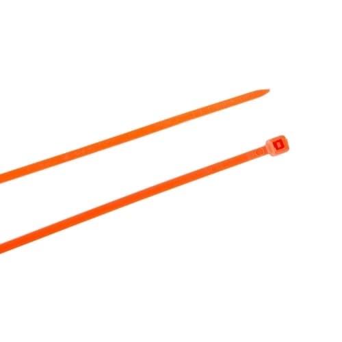 6-in Cable Tie, 18 lb, Fluorescent Orange