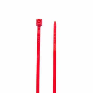 6-in Cable Tie, 18 lb, Red