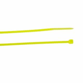 8-in Cable Tie, 18 lb, Fluorescent Yellow