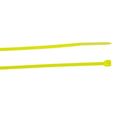 8-in Cable Tie, 18 lb, Fluorescent Yellow