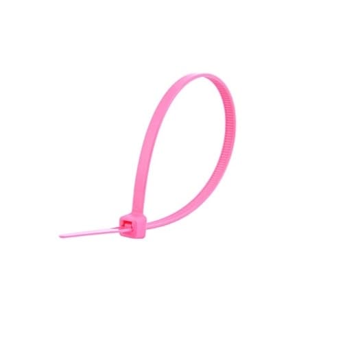 11-in Cable Tie, 30 lb, Fluorescent Pink