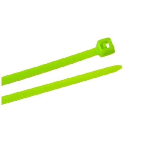 4-in Cable Tie, 18 lb, Green