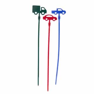 Gardner Bender Cars & Trucks Novelty Cable Ties, Assorted Colors