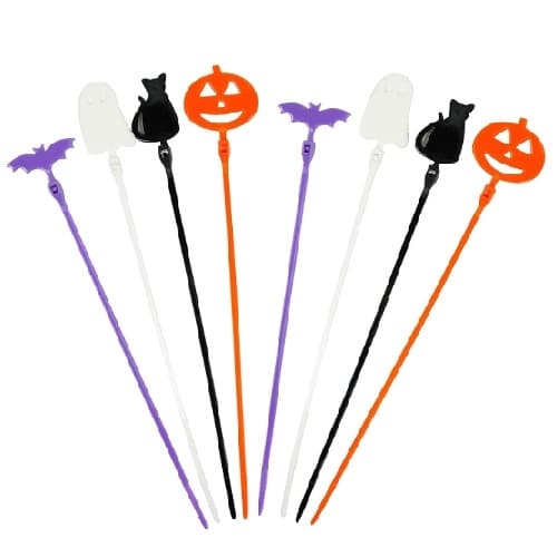 Halloween Novelty Cable Ties, Assorted Colors