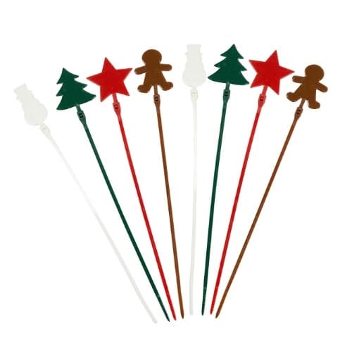 Christmas Novelty Cable Ties, Assorted Colors