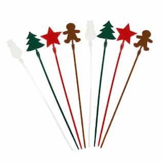 Gardner Bender Christmas Novelty Cable Ties, Assorted Colors