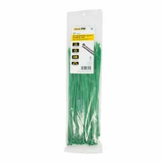 11-in Cable Ties, 50lb, Green
