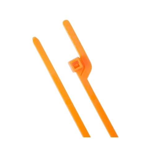 6-in EZ-Off Cable Ties, 40lb, Orange