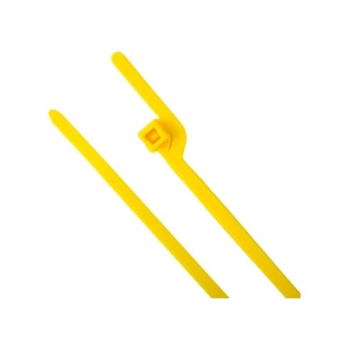 6-in EZ-Off Cable Ties, 40lb, Yellow